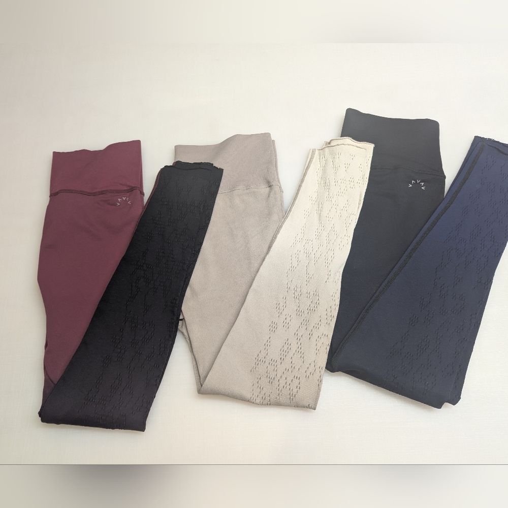 Varley Leggings in Pink and Beige